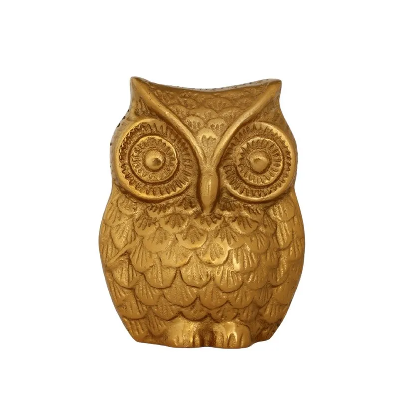 Guardian Owl Aluminum Table Showpiece media 3