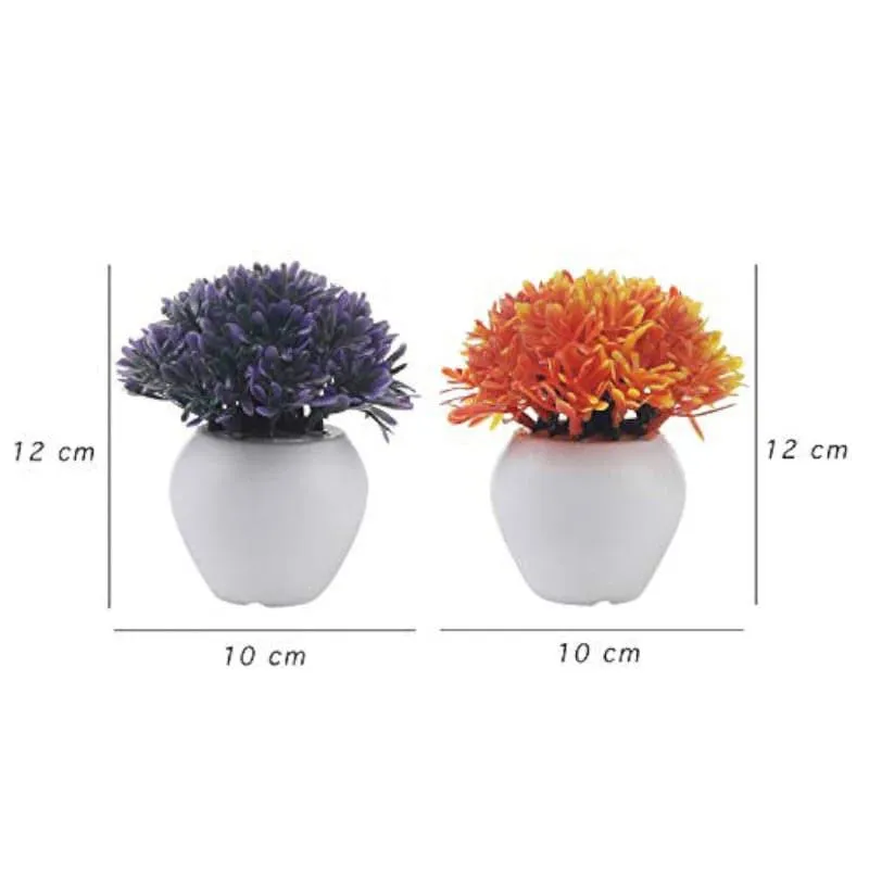 Chlora Faux Plant In Apple Pot (12 cms) - Set Of Three media 6