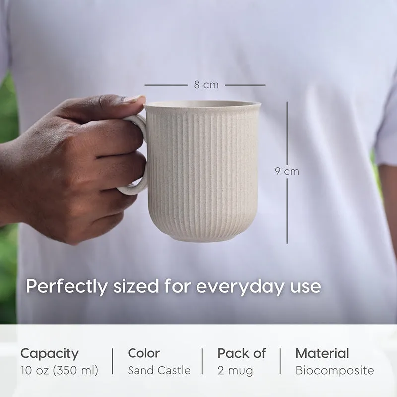 Eco Rice Husk Coffee Mug (300 mL Each) - Set of Two media 6