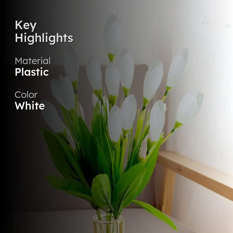Realistic Artificial Flowers (White) Hassle-Free Decoration media 2