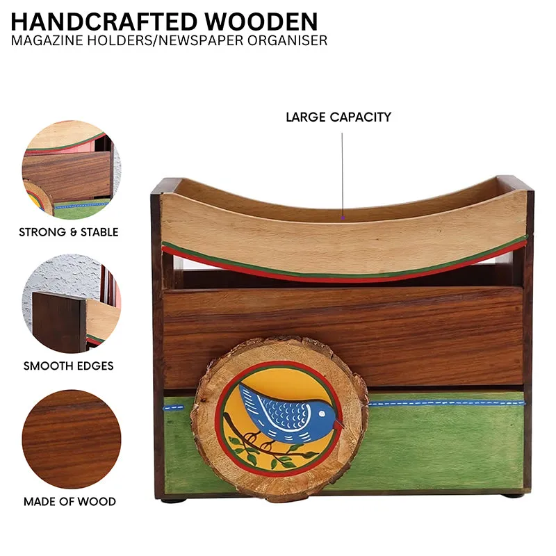Olai Wood Magazine Holder - Beige media 4