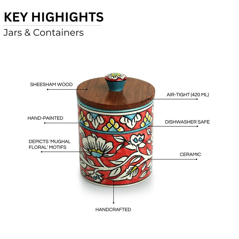 Rang-E-Gul Ceramic Jar - 420 mL media 4