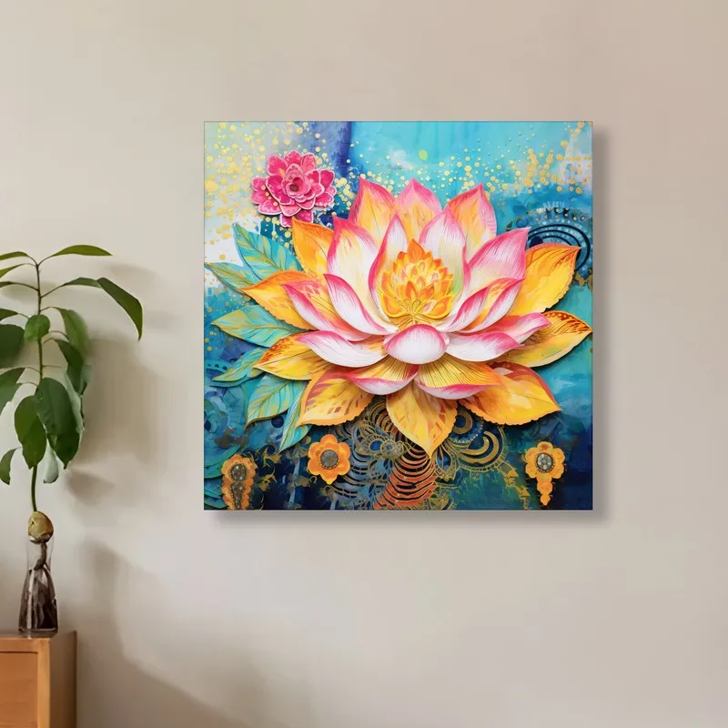Celestial Koi Wall Art Without Frame media 2