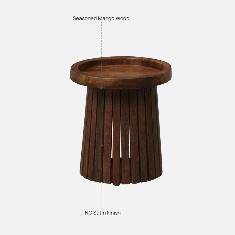 UrbanNest Mango Wood Side & Bedside Tables - Brown media 8