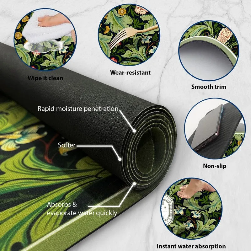 BloomStep Rubber Kitchen Floor Mats - Set of Two media 7