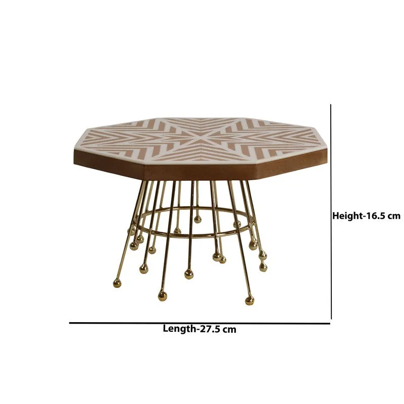 Geometric Glamour Cake Stand - Gold media 5