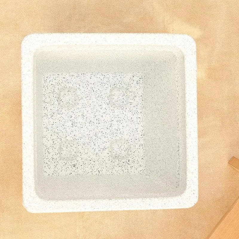 Ugaoo Barca Square Medium Planter - White media 6