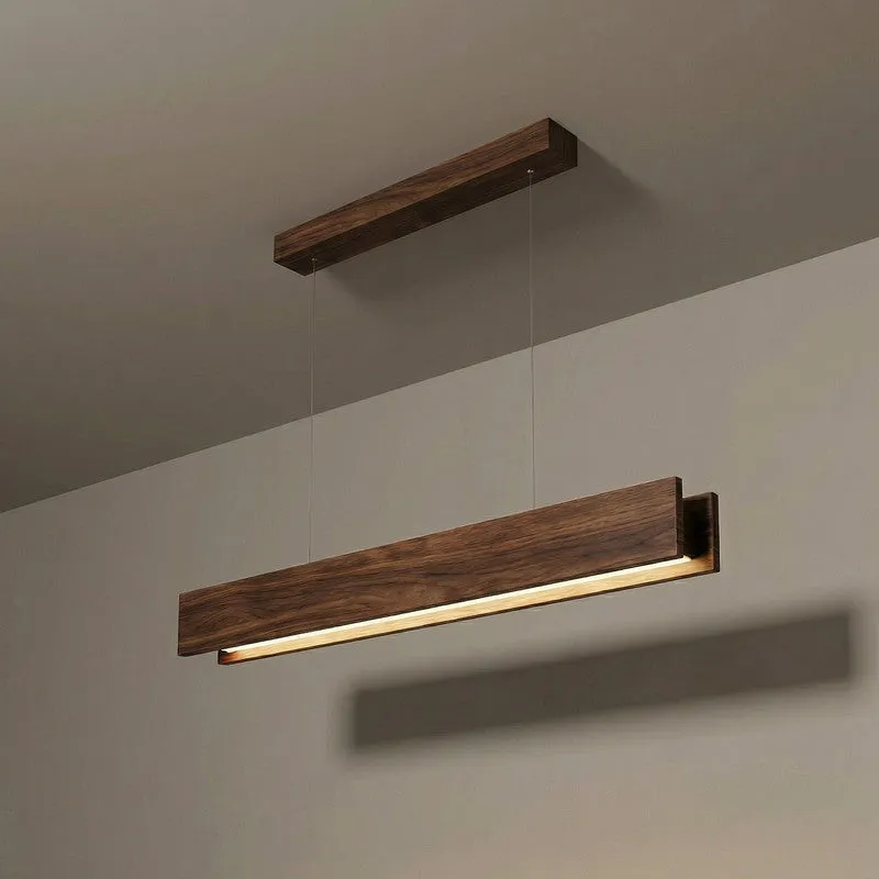 GeoFrame Wooden Ceiling Lamp - Brown media 6
