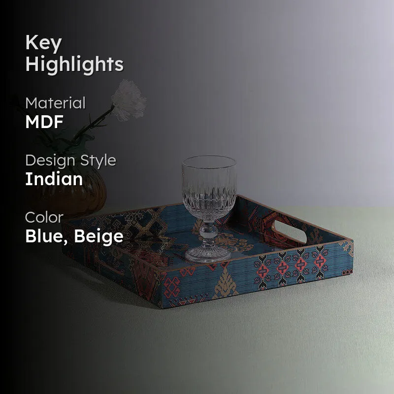 India Circus Adisa Square Serving Tray media 2