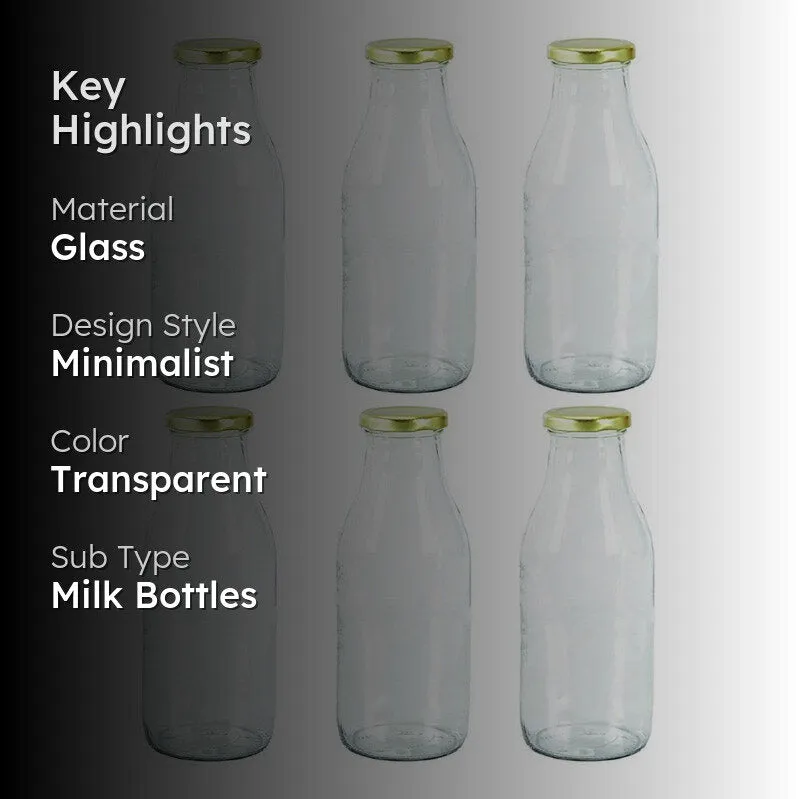 Itka Milk Bottle (500 mL Each) - Set Of Six media 2