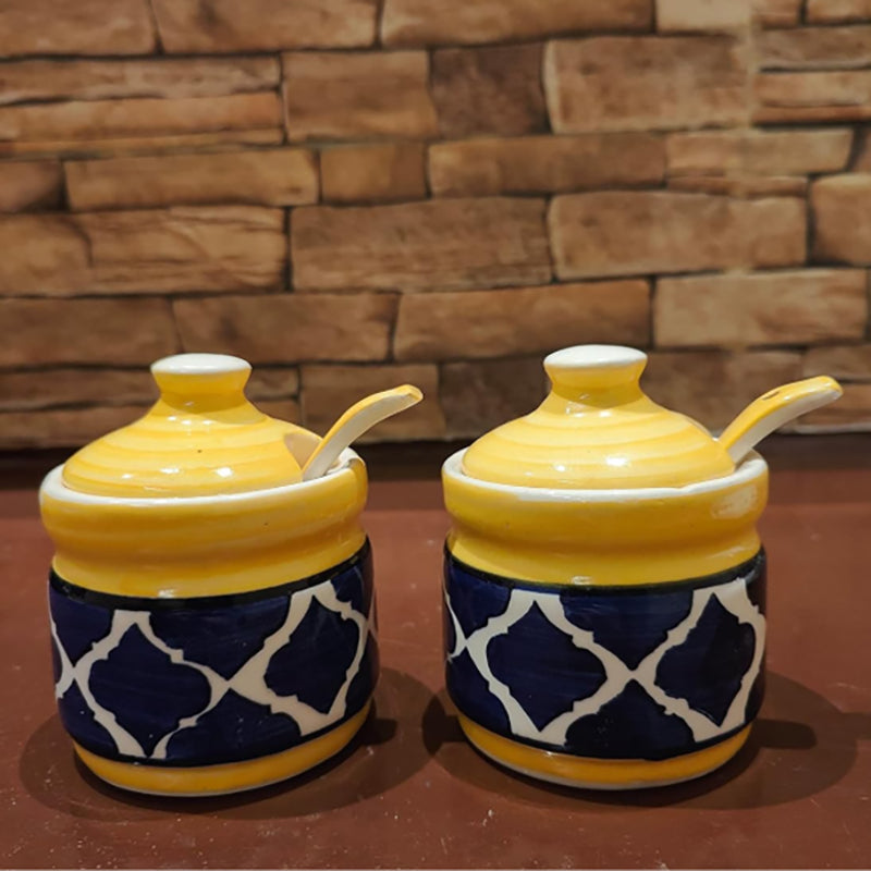 Medina Bharni Ceramic Jar (225 mL) - Four Piece Set