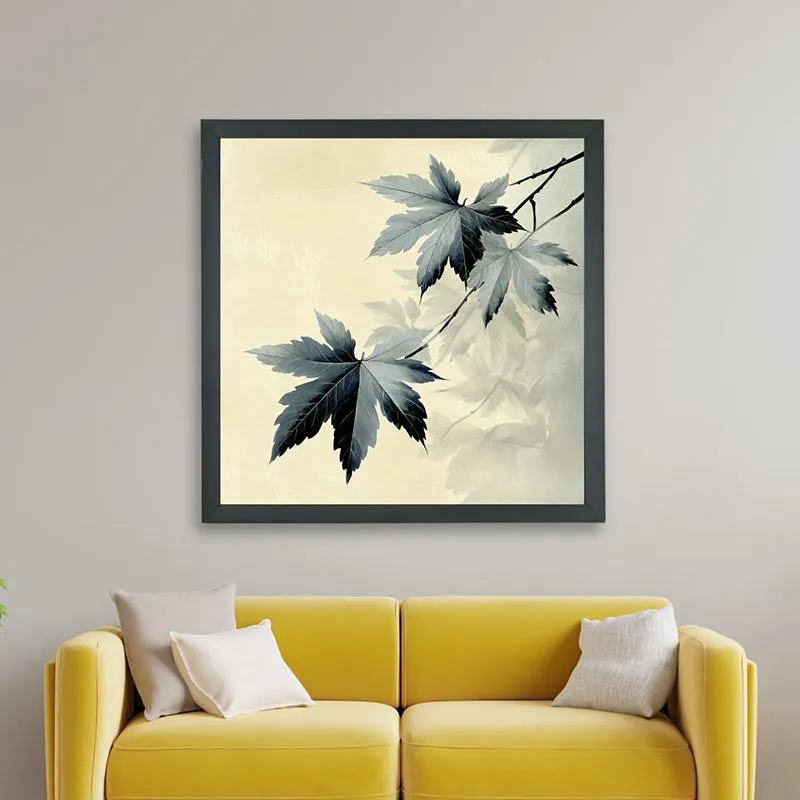 Shades Of Leaves Wall Art With Resin Frame media 5