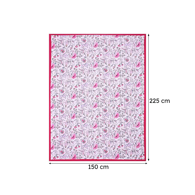 Muhina Rectangular Table Cover (Pink) - Six Seater media 7