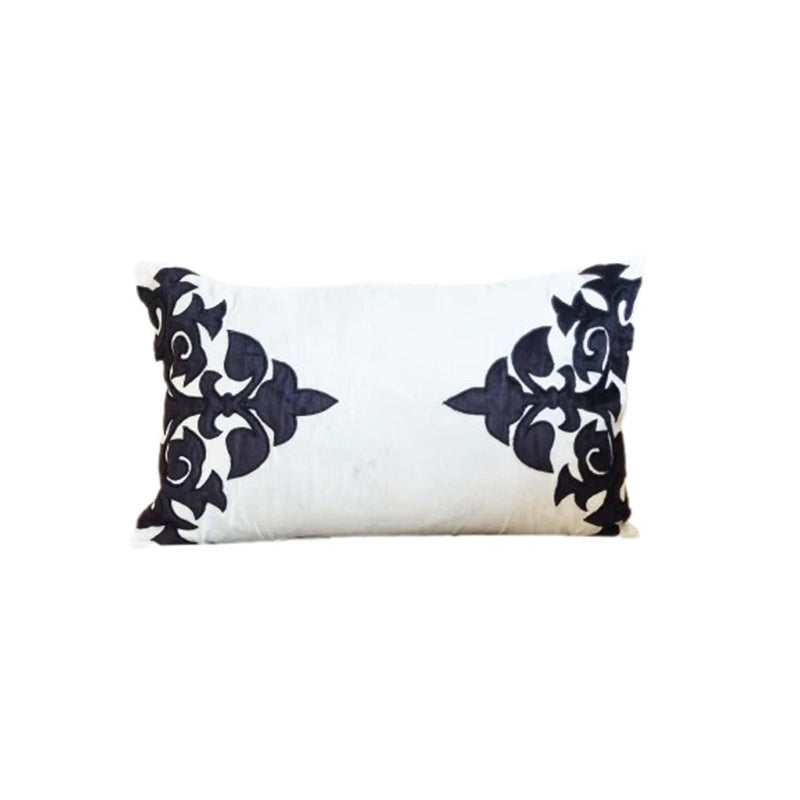 Amara Ethnic Lumbar Cushion Cover - White media 3