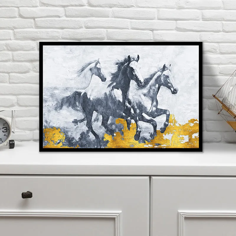 Equine Shades Wall Art with Black Frame media 1