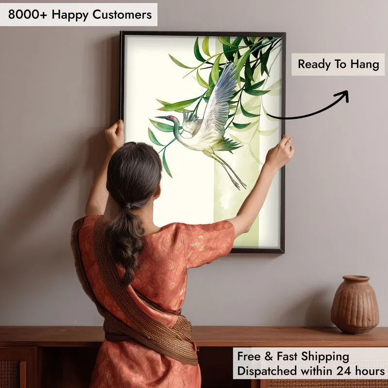 Marshland Majesty Botanical Archival Paper Wall Art With Frame media 6