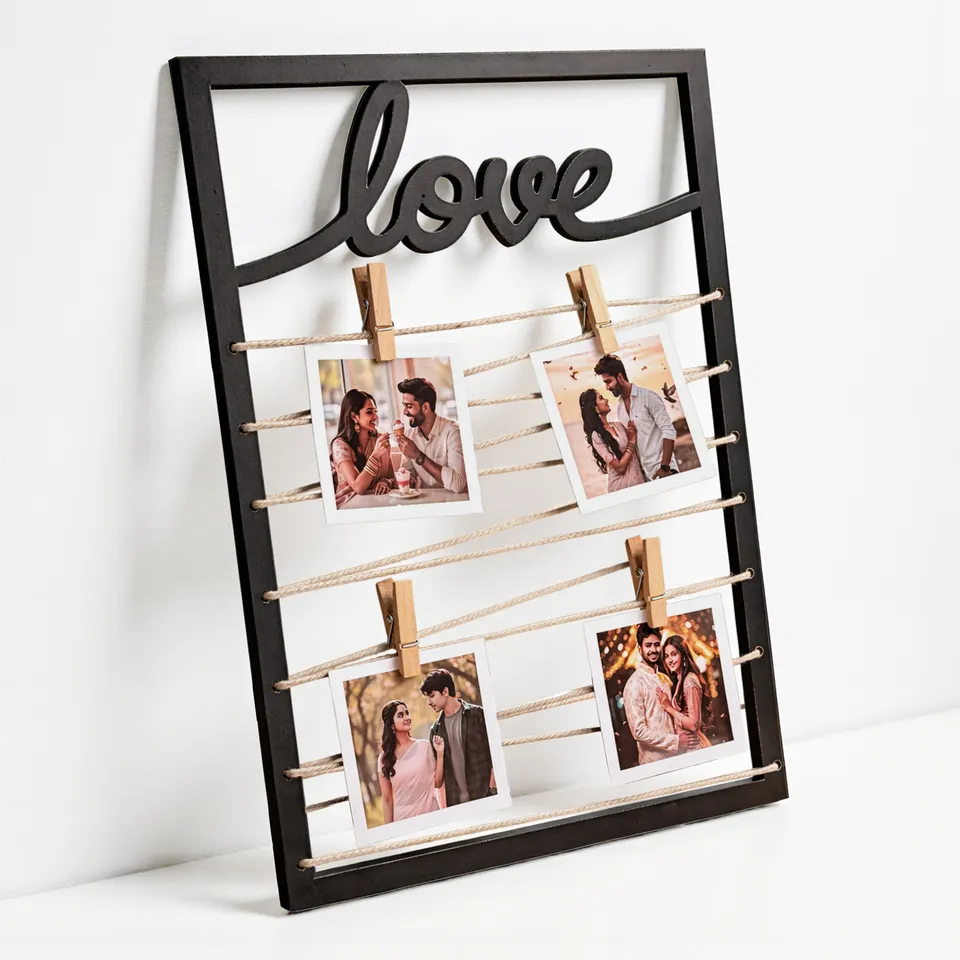 LoveThread MDF Photo Frame - Black media 5