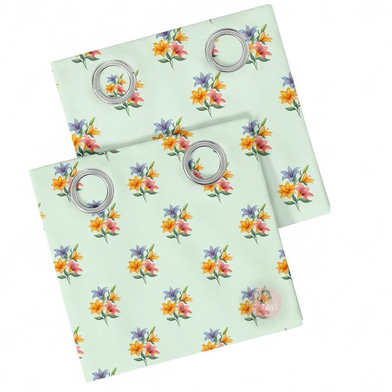 Garden Floral Aura Curtains - Set of Two media 5