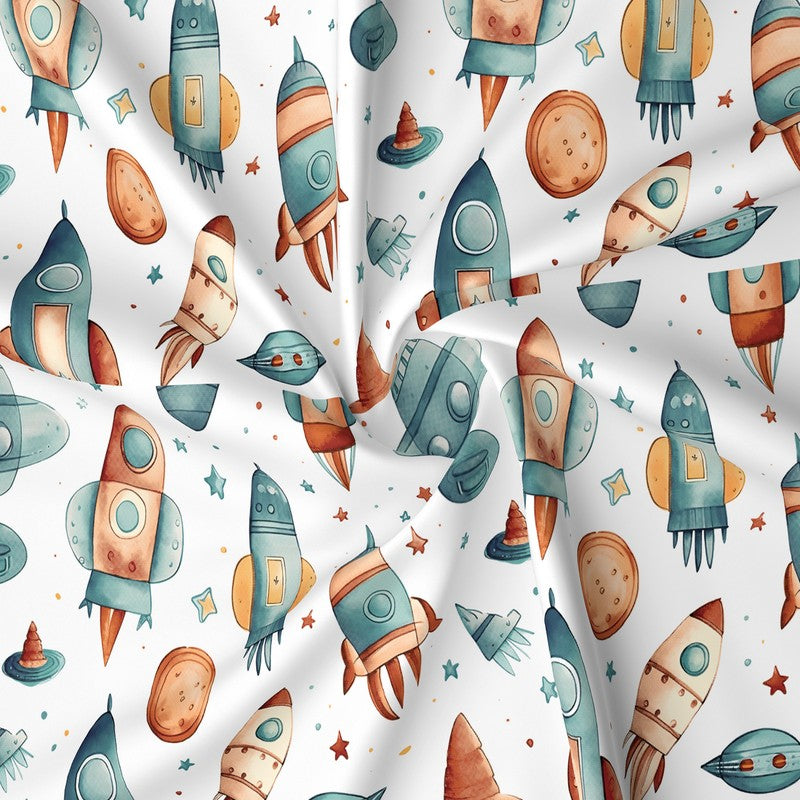 Rocket Man GlaceCotton Kids Bedding Set (180 GSM) - Five Piece Set media 6