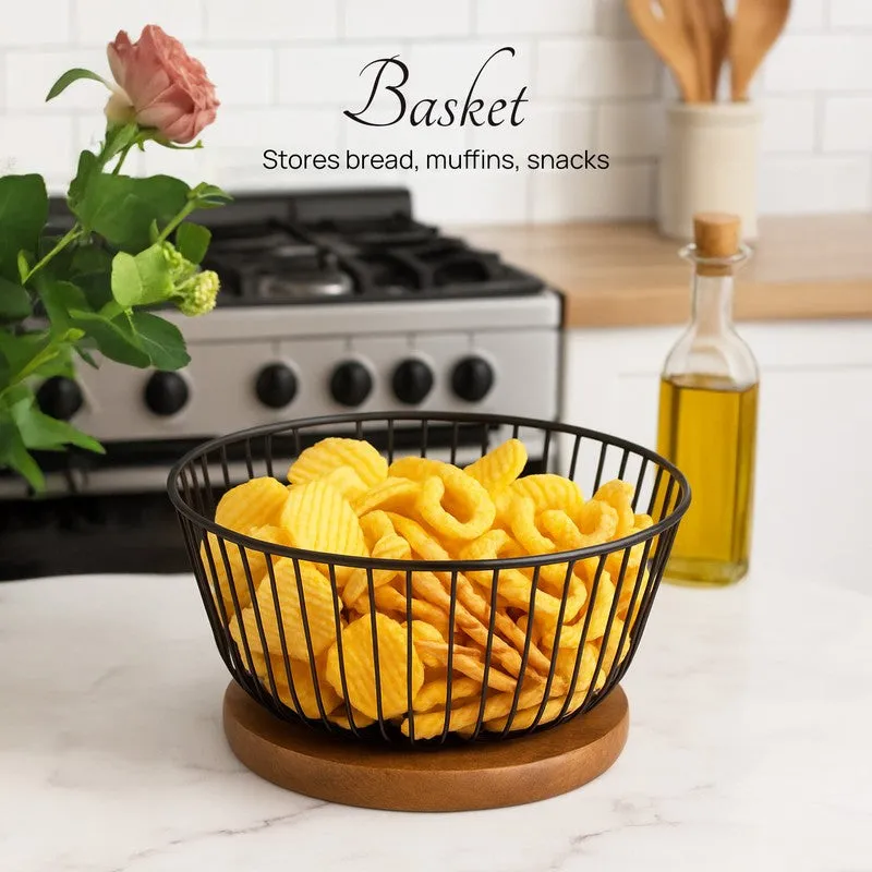 Dome Mesh Basket With Base media 3