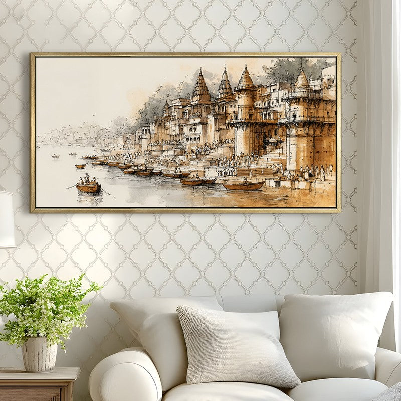 Architectural Echoes at Dusk Wall Art