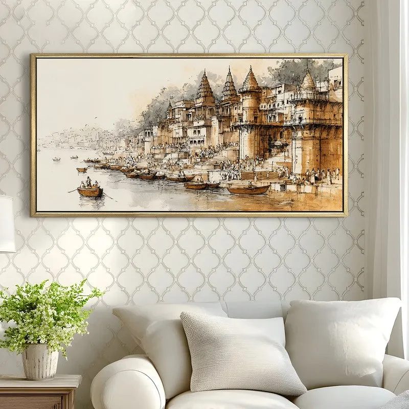Architectural Echoes at Dusk Wall Art media 1