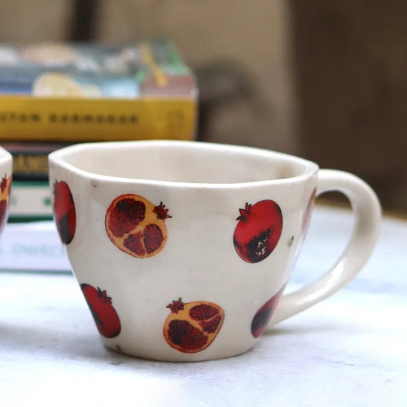 Pomegranate Ceramic Tea Cup (230 mL) media 1