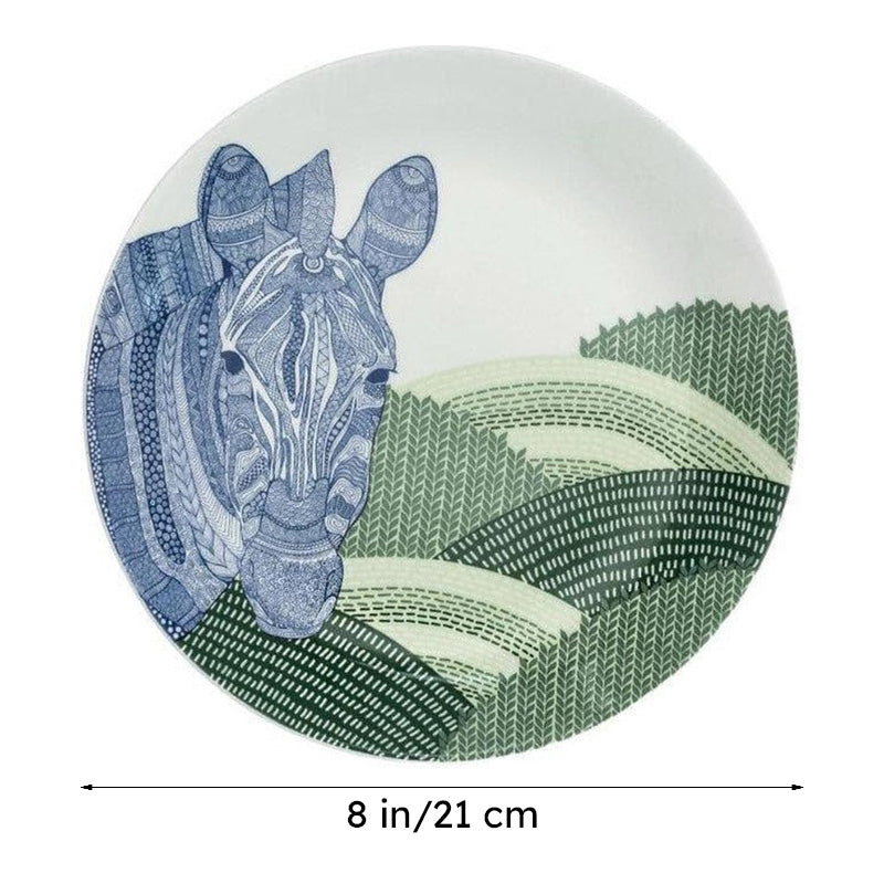 Animal Illustrative Series Wall Plate - Zebra media 6