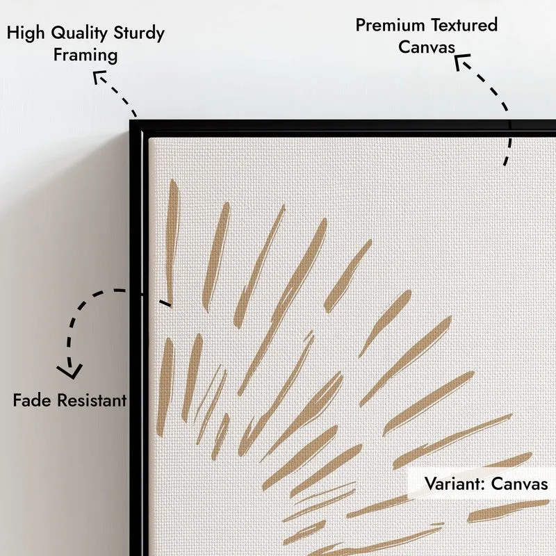 Natural Aura Canvas Wall Painting With Black Frame media 5