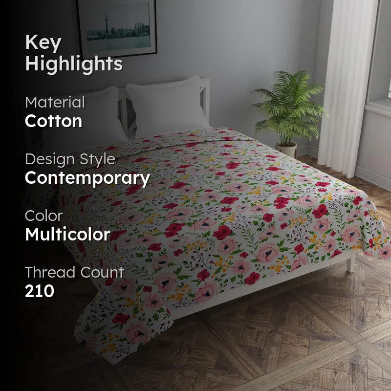 Bloom Burst Cotton Duvet Cover - 210 TC media 2