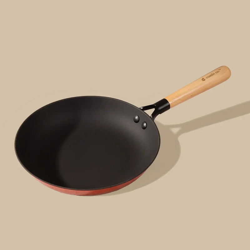 Cumin Co Enamel Cast Iron Frying Pan (Rust) - 2500 mL media 4