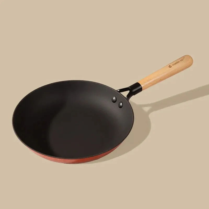 Cumin Co Enamel Cast Iron Frying Pan (Rust) - 2500 mL media 4
