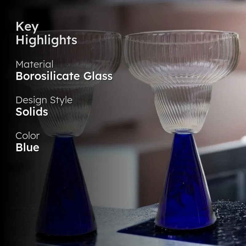 Indigo Charm Goblet Glass(240 mL) - Set Of Two media 2