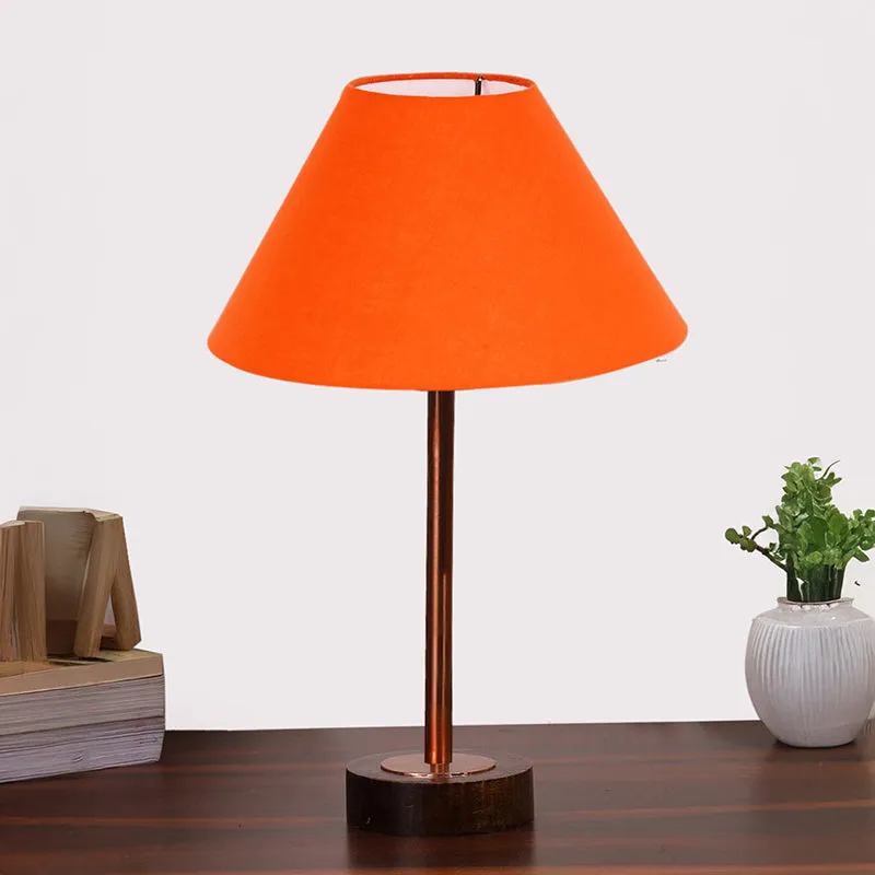 Cotin II Rodin Wooden Table Lamp - Orange,Copper,Brown media 3