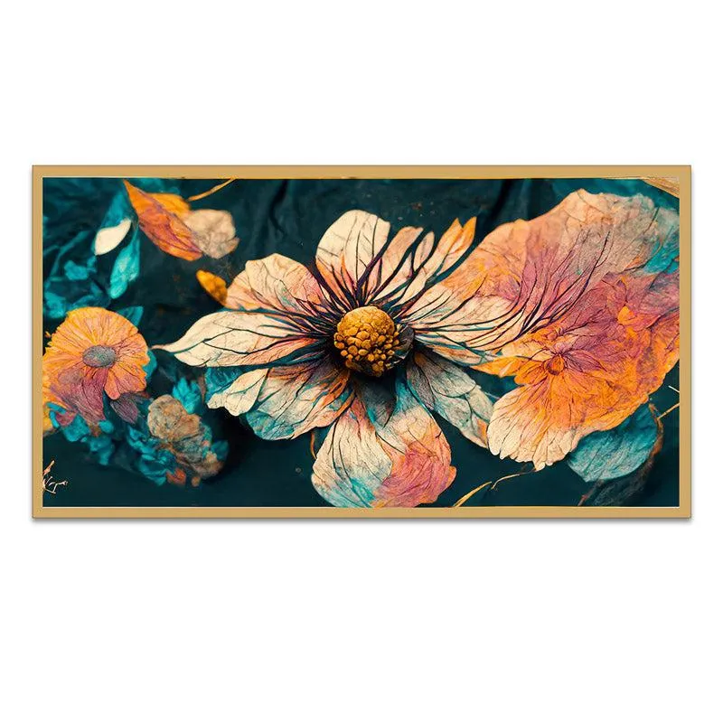 Welira Floral Wall Painting With Frame media 5