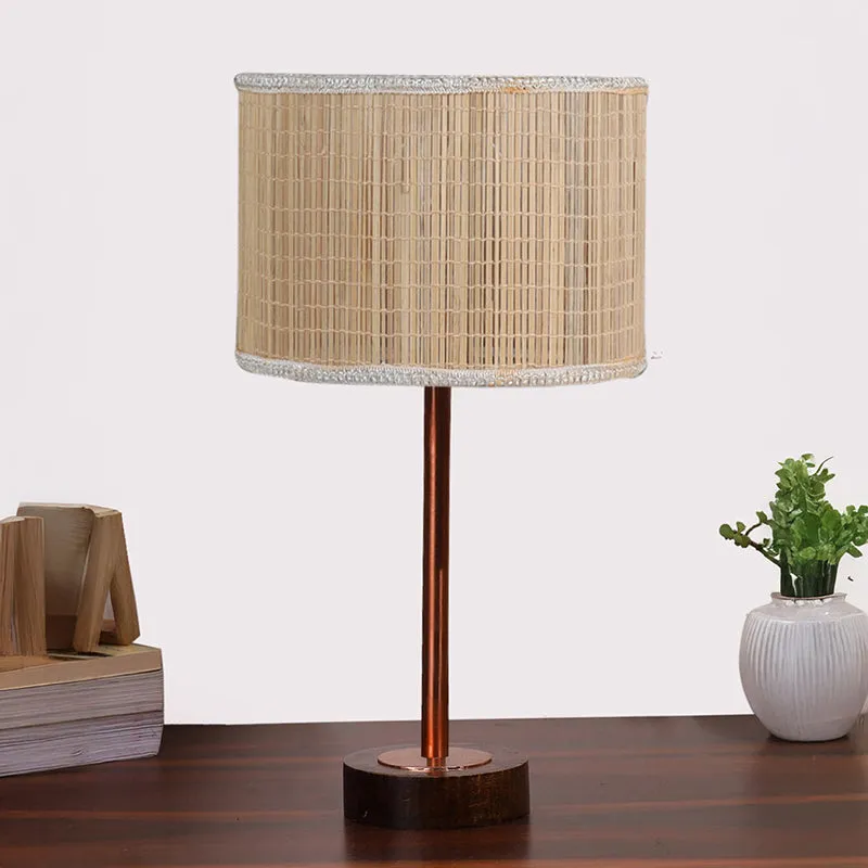 Bambou Rodin Wooden Table Lamp - Beige,Copper,Brown media 3