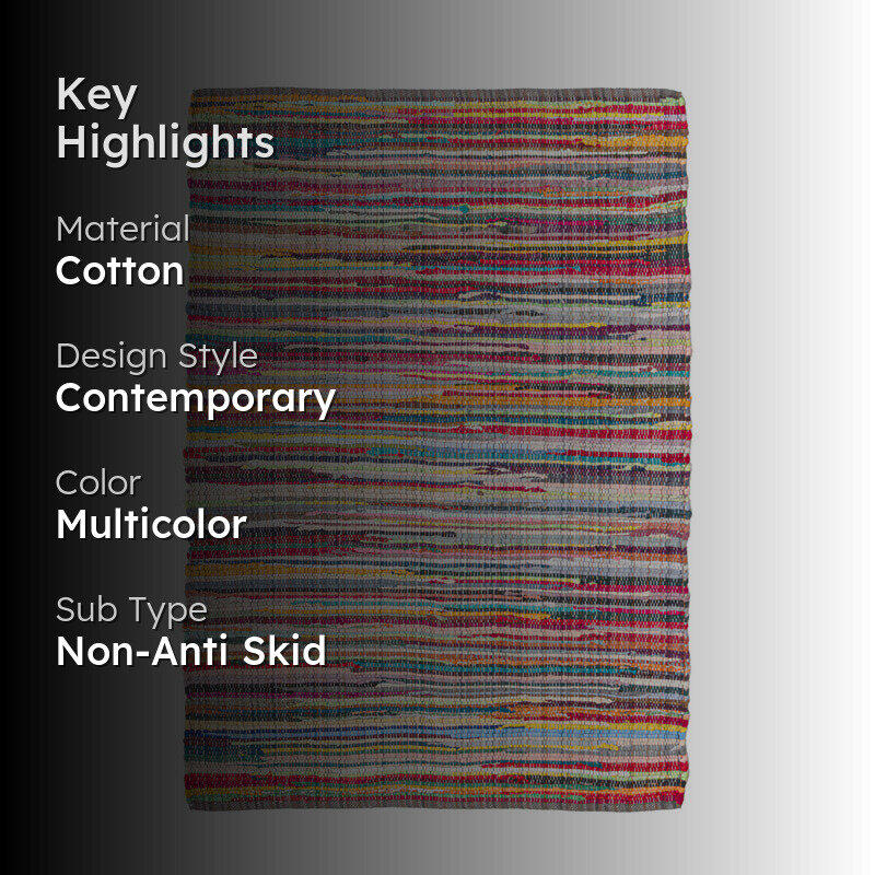 Elyra Handwoven Cotton Rug media 2