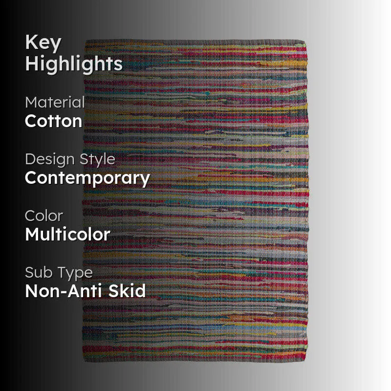Elyra Handwoven Cotton Rug media 2