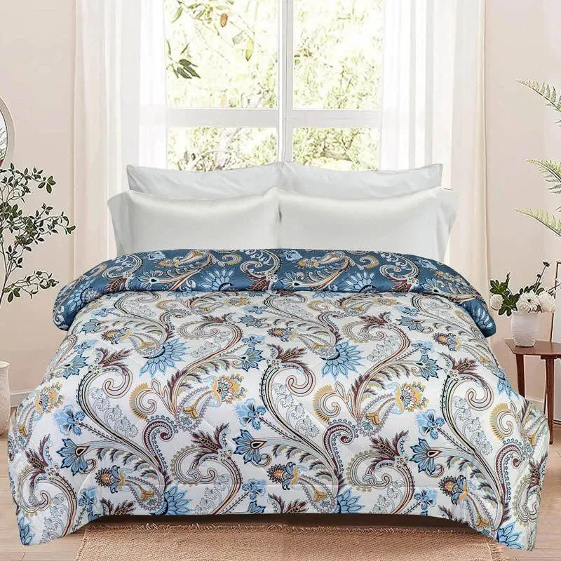 Galo Floral Cotton Reversible Comforter - 220 GSM media 3