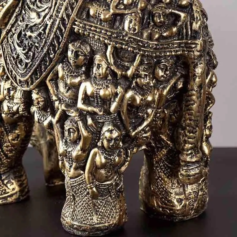 Khajuraho Carved Table Decor media 5