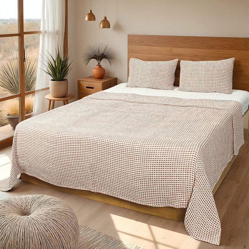 Elys Weave Tufted Bedcovers - Orange media 4