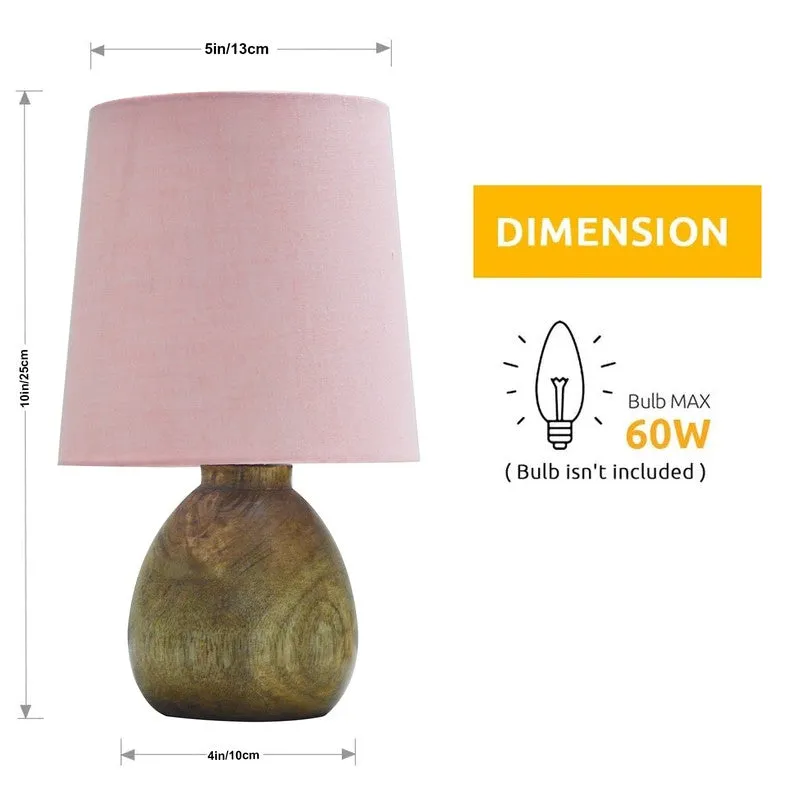 PureVista Wooden Table Lamp - Pink media 9