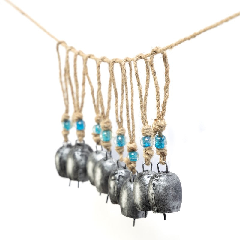 Aura Decorative Hanging Bell (Silver) - Set Of Ten media 4