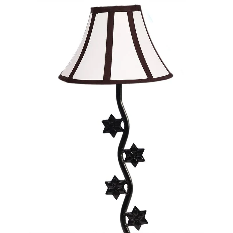 Starviax Cotton Table Lamp With Iron Base - White media 6