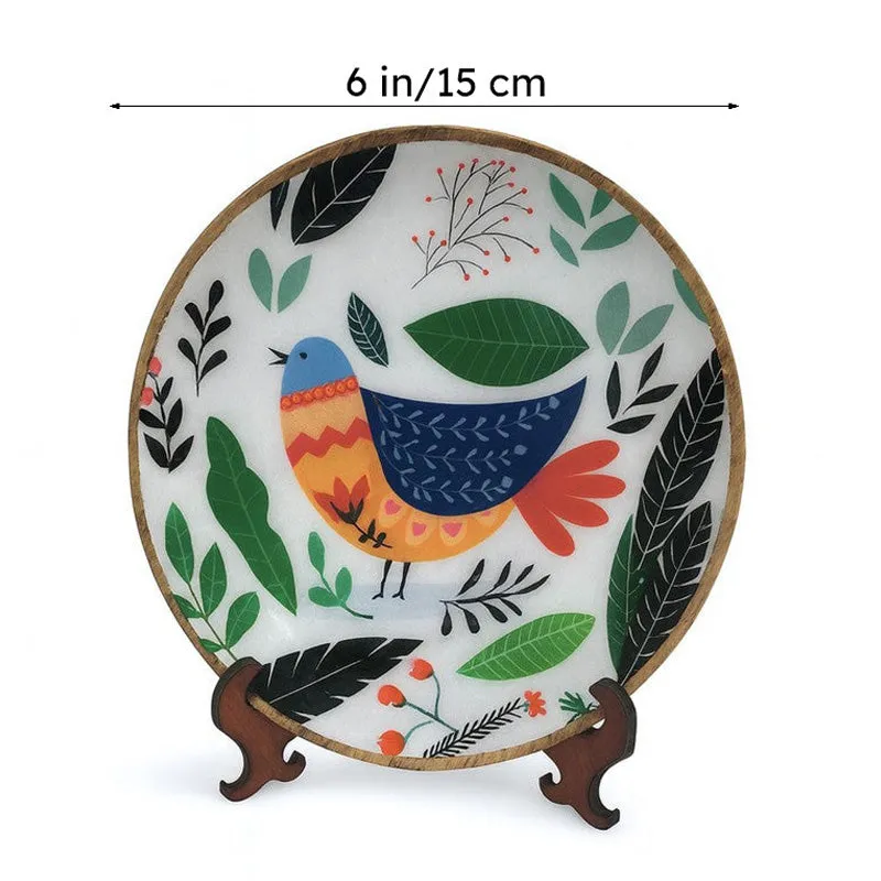 Artistic Bird Wall Plate with Stand media 7