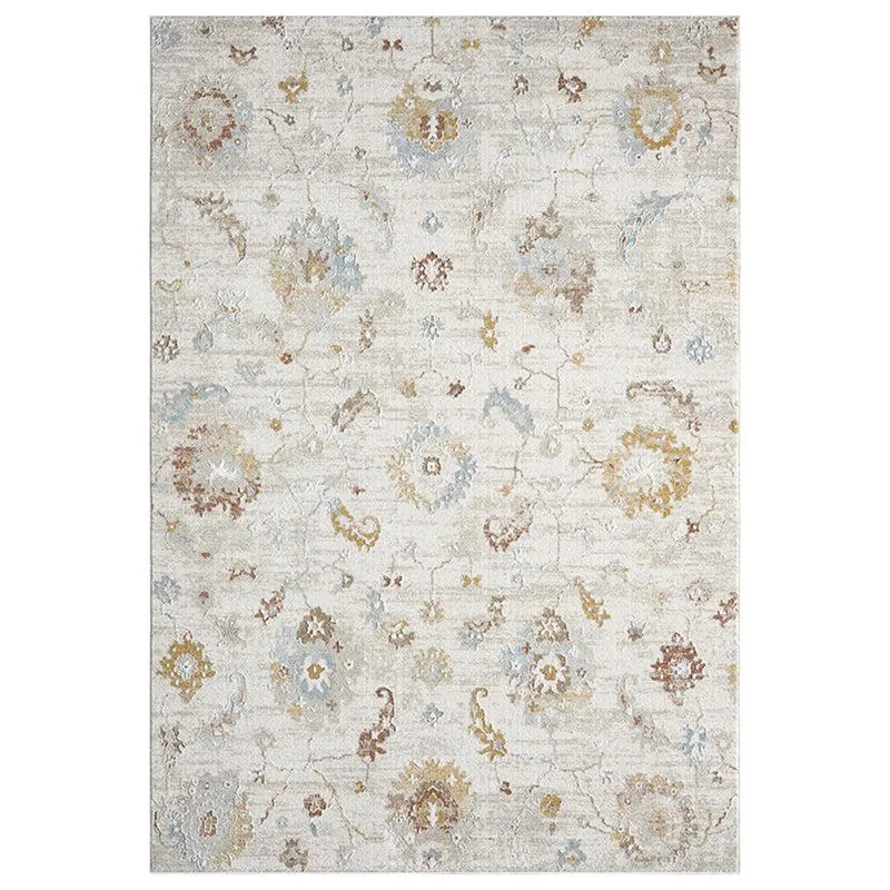 Nadiya Ethnic Carpet - Grey & Light Brown media 1