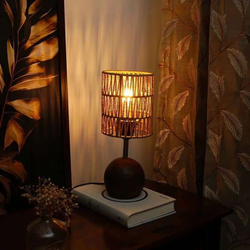Golden Lumen Cotton Table Lamp - Brown media 1