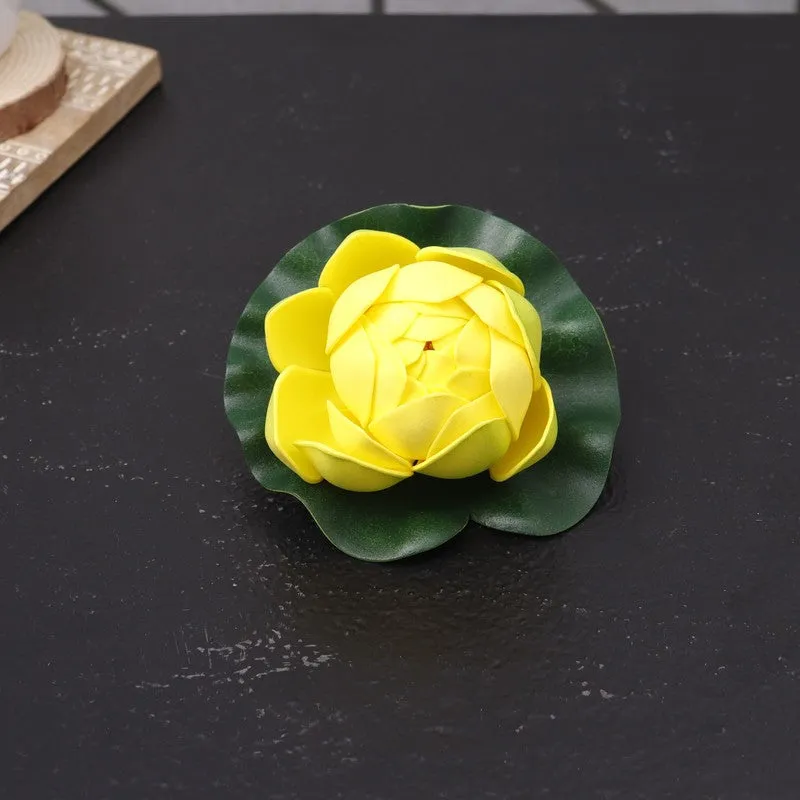 Timeless Floating Artificial Lotus - Yellow media 3