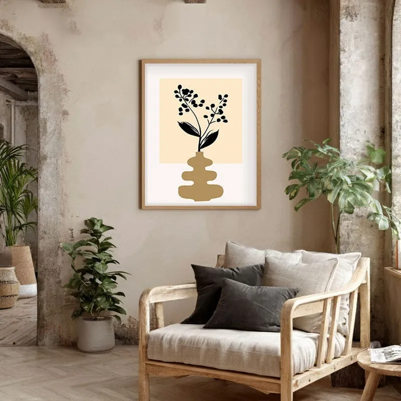 Harmona Canvas Wall Painting With Brown Frame media 5
