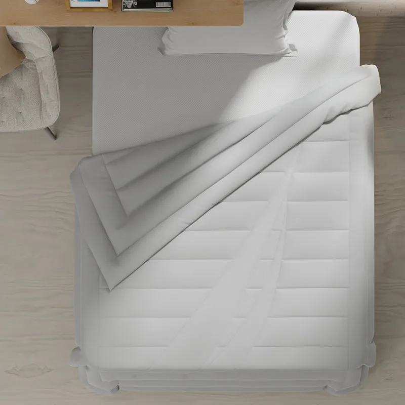 Nautica Ciel Luxe Solid Microfiber Comforter (Grey) - 110 GSM media 6